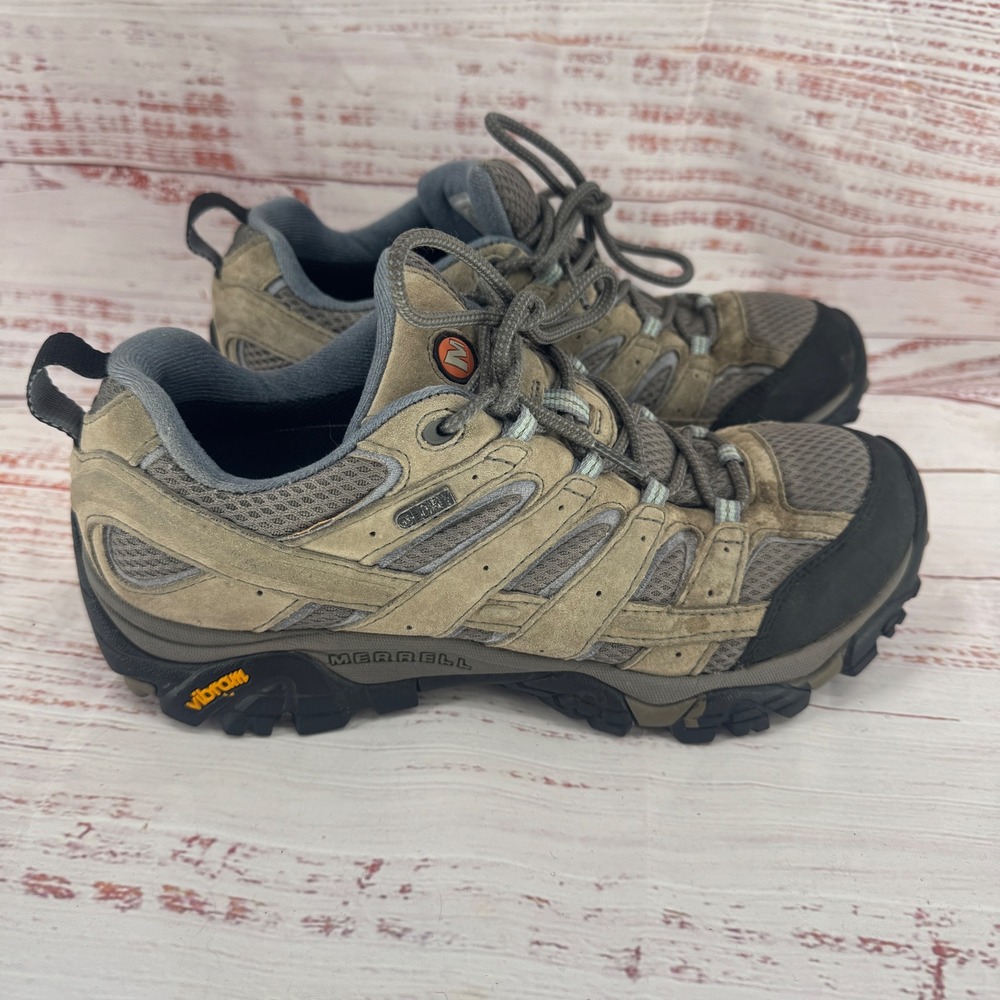 Merrell Moab 2 Waterproof Hiking Shoes Womens 10.5 Granite Grey Suede J06026